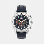 Men Quartz Blue Dial Analog Recycled PU Watch TW2W55500UJ