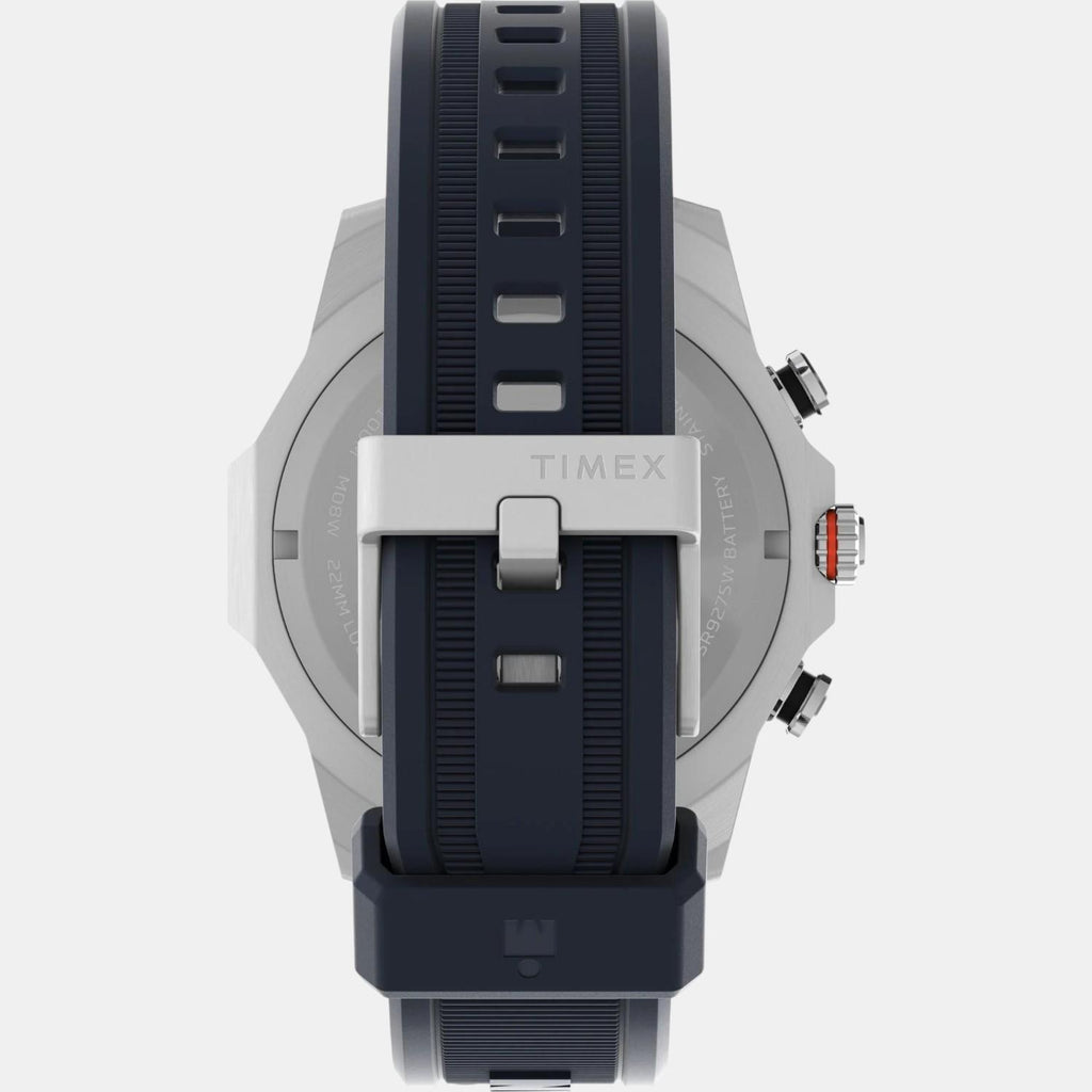 Men Quartz Blue Dial Analog Recycled PU Watch TW2W55500UJ