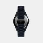 Men Quartz Blue Dial Analog Plastic Watch TW2W56200X6
