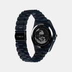 Men Quartz Blue Dial Analog Plastic Watch TW2W56200X6