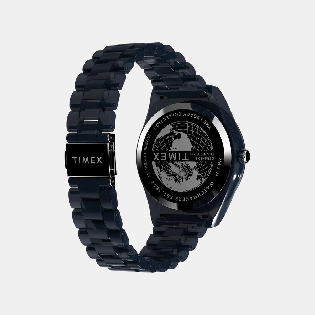 Men Quartz Blue Dial Analog Plastic Watch TW2W56200X6
