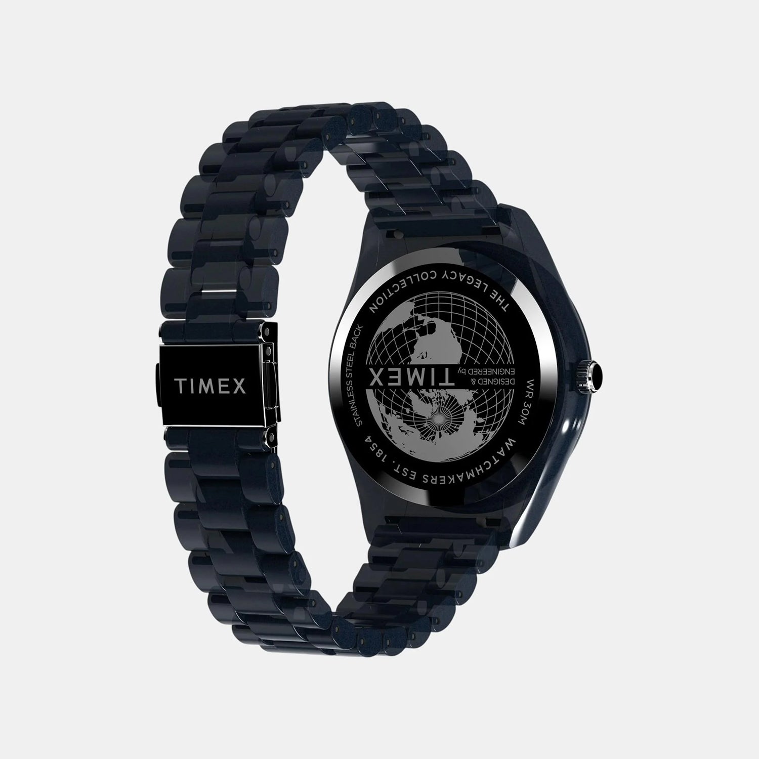 Men Quartz Blue Dial Analog Plastic Watch TW2W56200X6