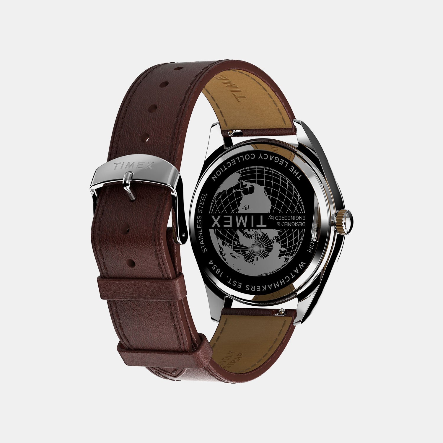 Men Quartz Blue Dial Analog Leather Watch TW2W57200UJ