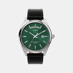 Men Quartz Green Dial Analog Leather Watch TW2W57300UJ