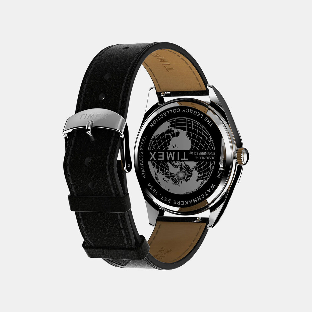 Men Quartz Green Dial Analog Leather Watch TW2W57300UJ