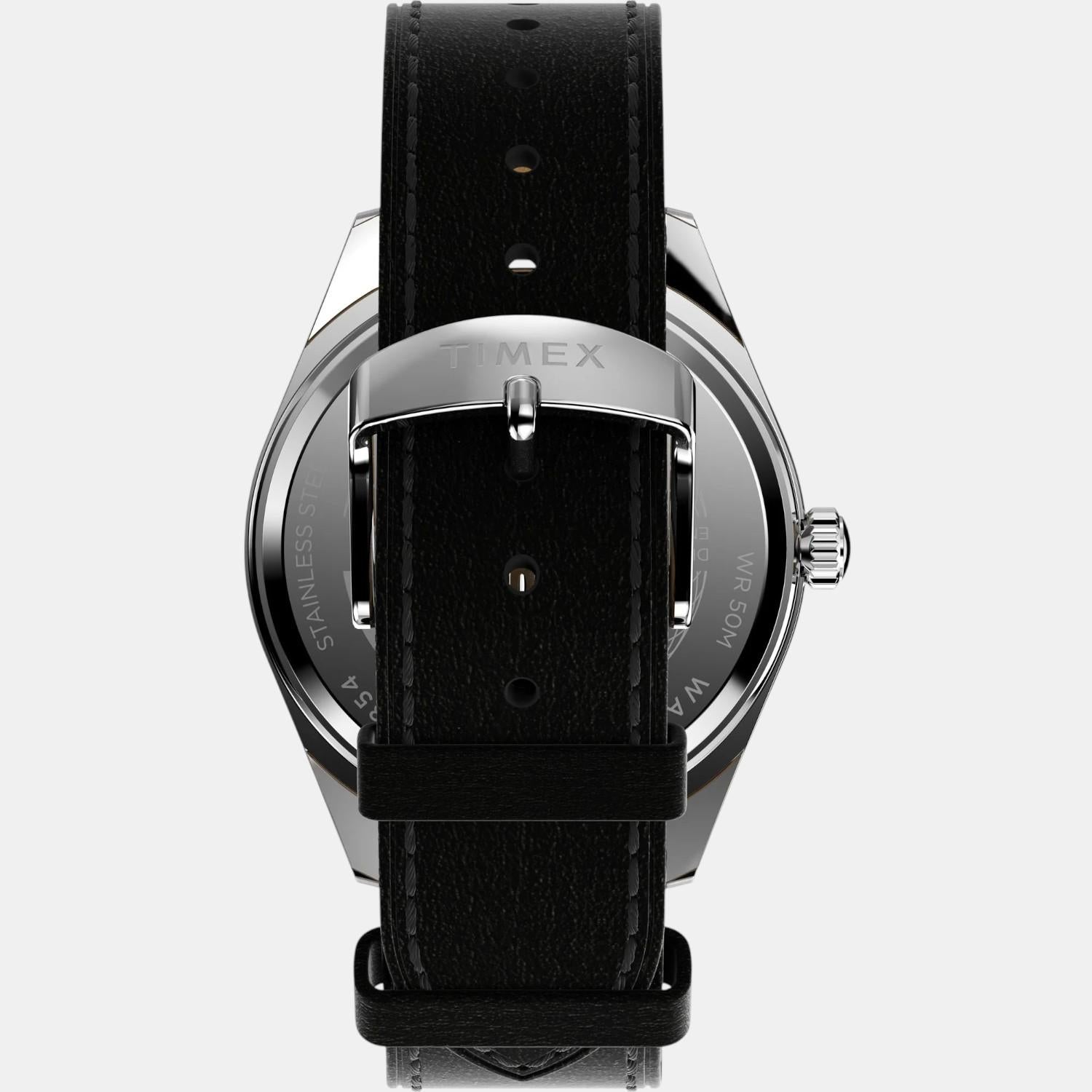 Men Quartz Green Dial Analog Leather Watch TW2W57300UJ