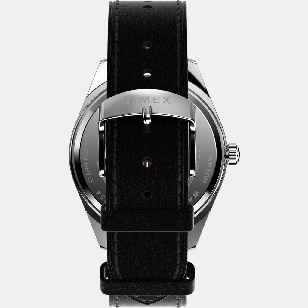 Men Quartz Black Dial Analog Leather Watch TW2W57400UJ