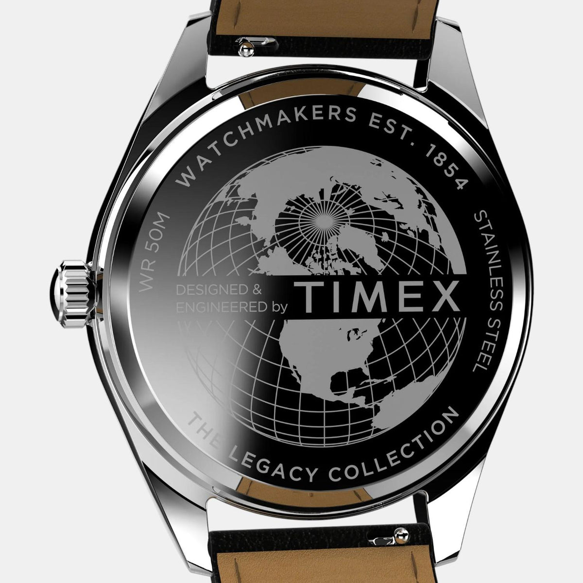 Men Quartz Black Dial Analog Leather Watch TW2W57400UJ