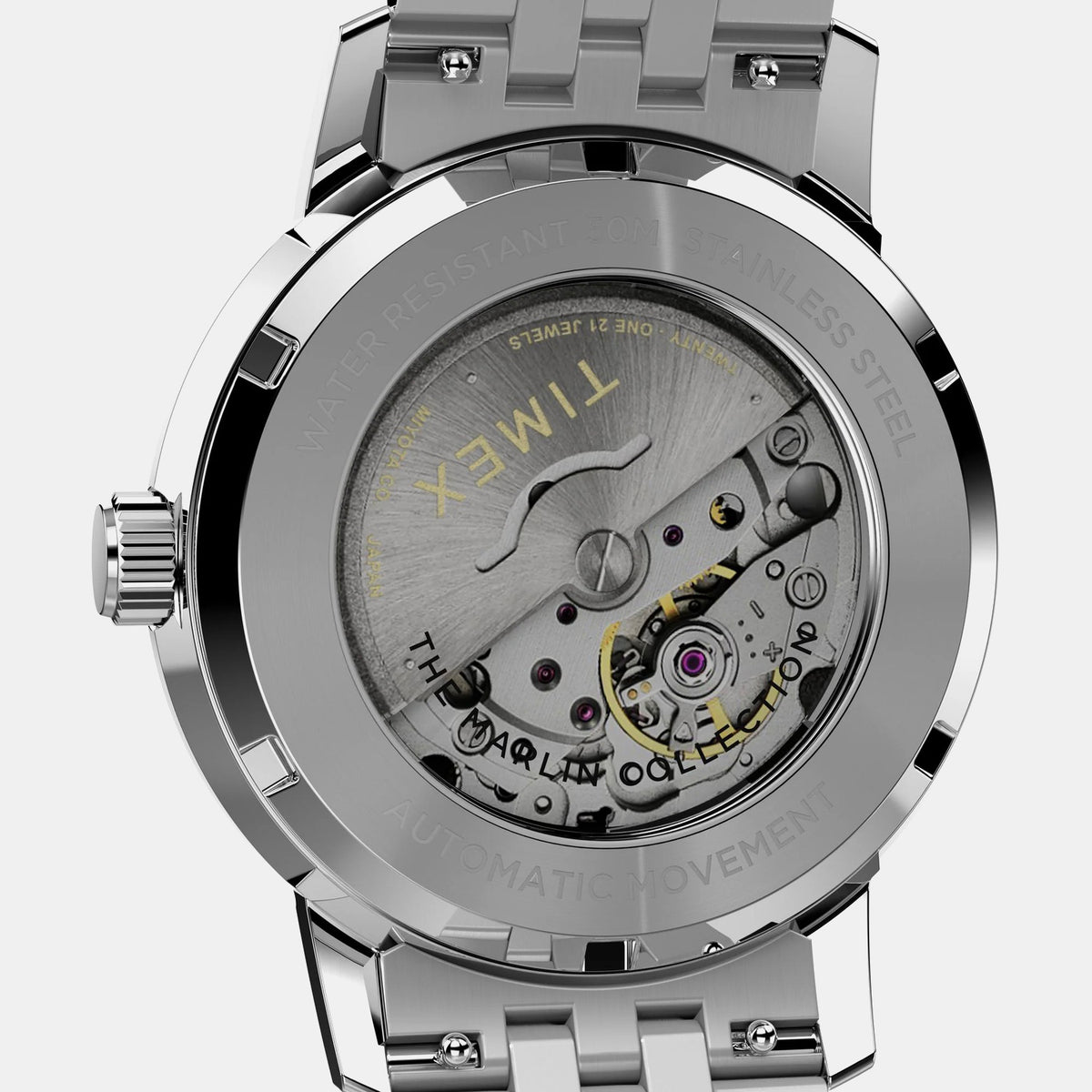 Marlin Men Automatic White Dial Analog Stainless Steel Watch TW2W59200UJ