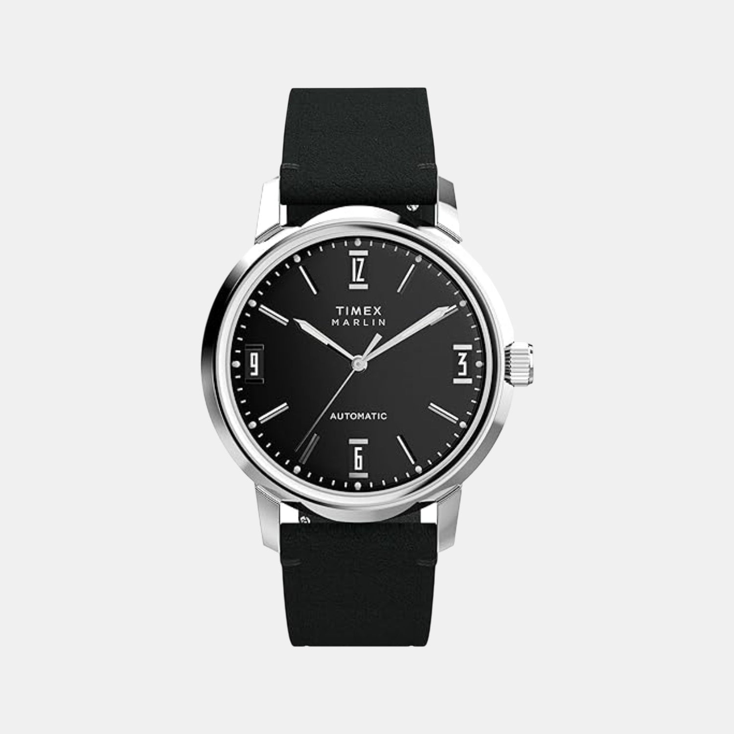 Men Automatic Black Dial Analog Leather Watch TW2W59700UJ