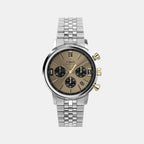 Men Quartz Champagne Dial Analog Stainless Steel Watch TW2W60100UJ