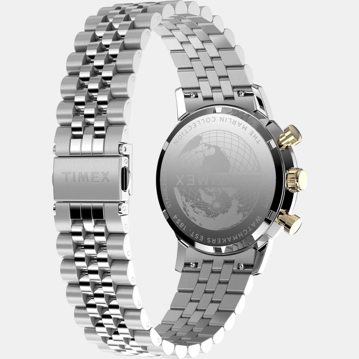 Men Quartz Champagne Dial Analog Stainless Steel Watch TW2W60100UJ