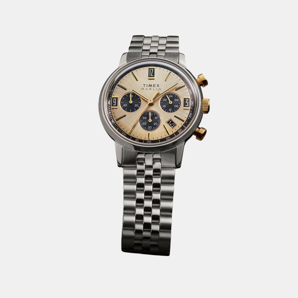 Men Quartz Champagne Dial Analog Stainless Steel Watch TW2W60100UJ