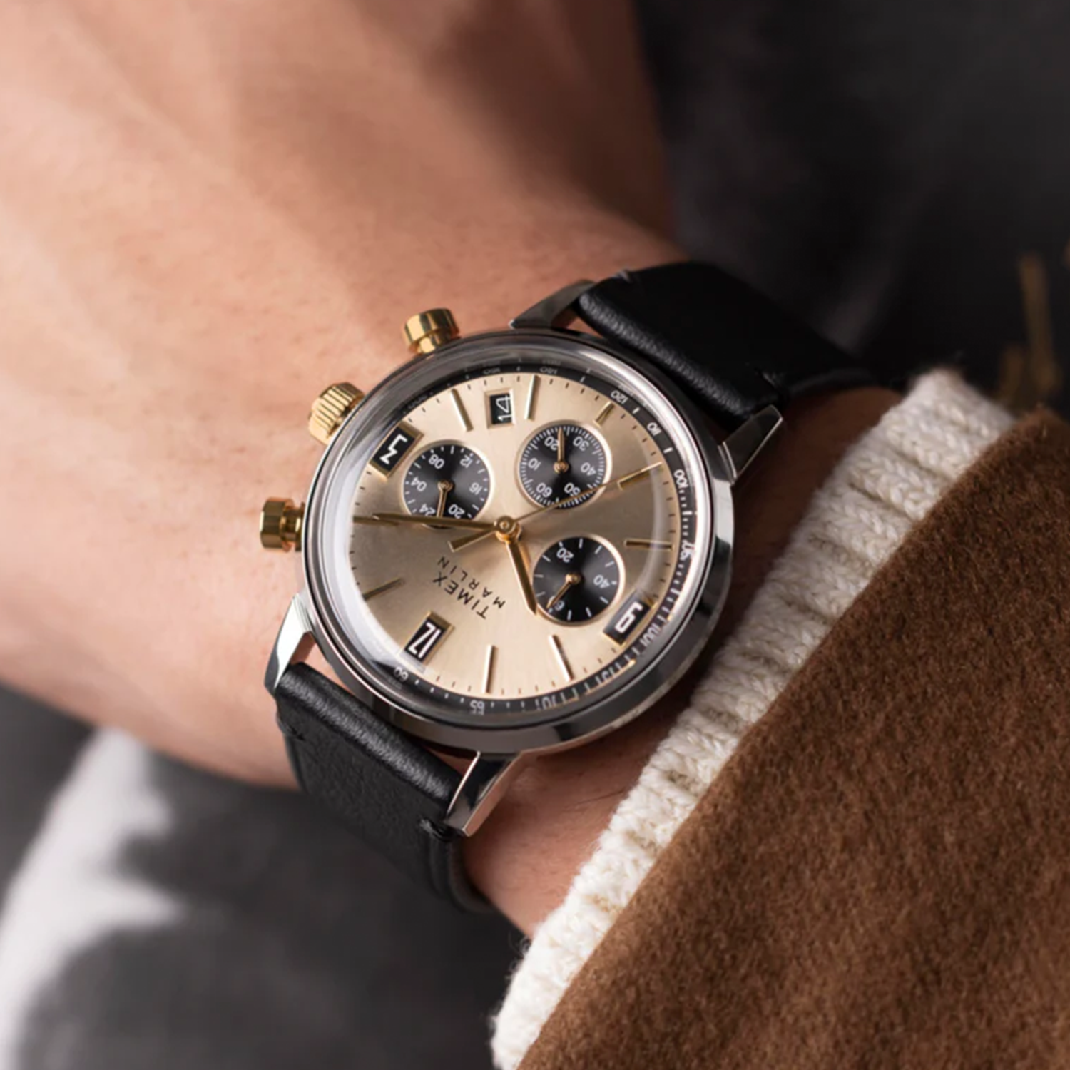 Timex Round Quartz Chronograph Men watch