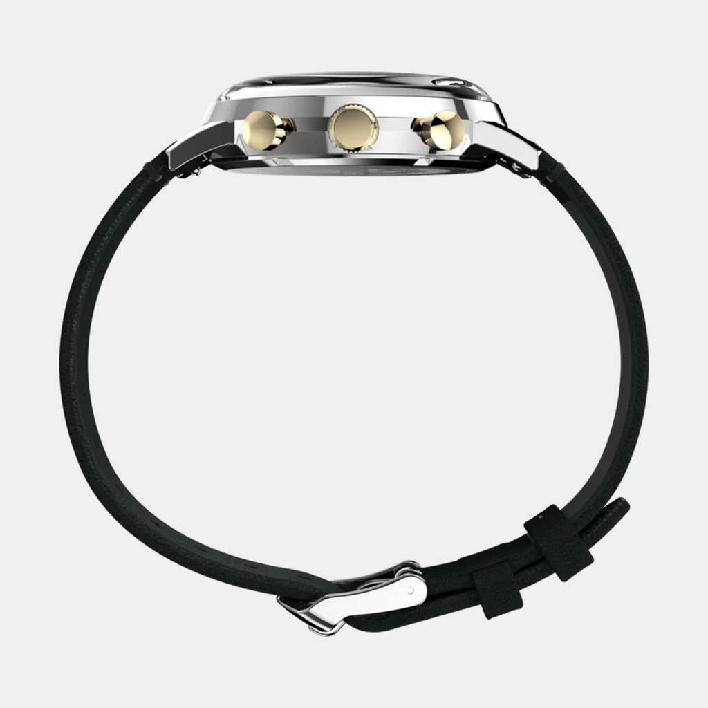 Timex Men Round Champagne watch