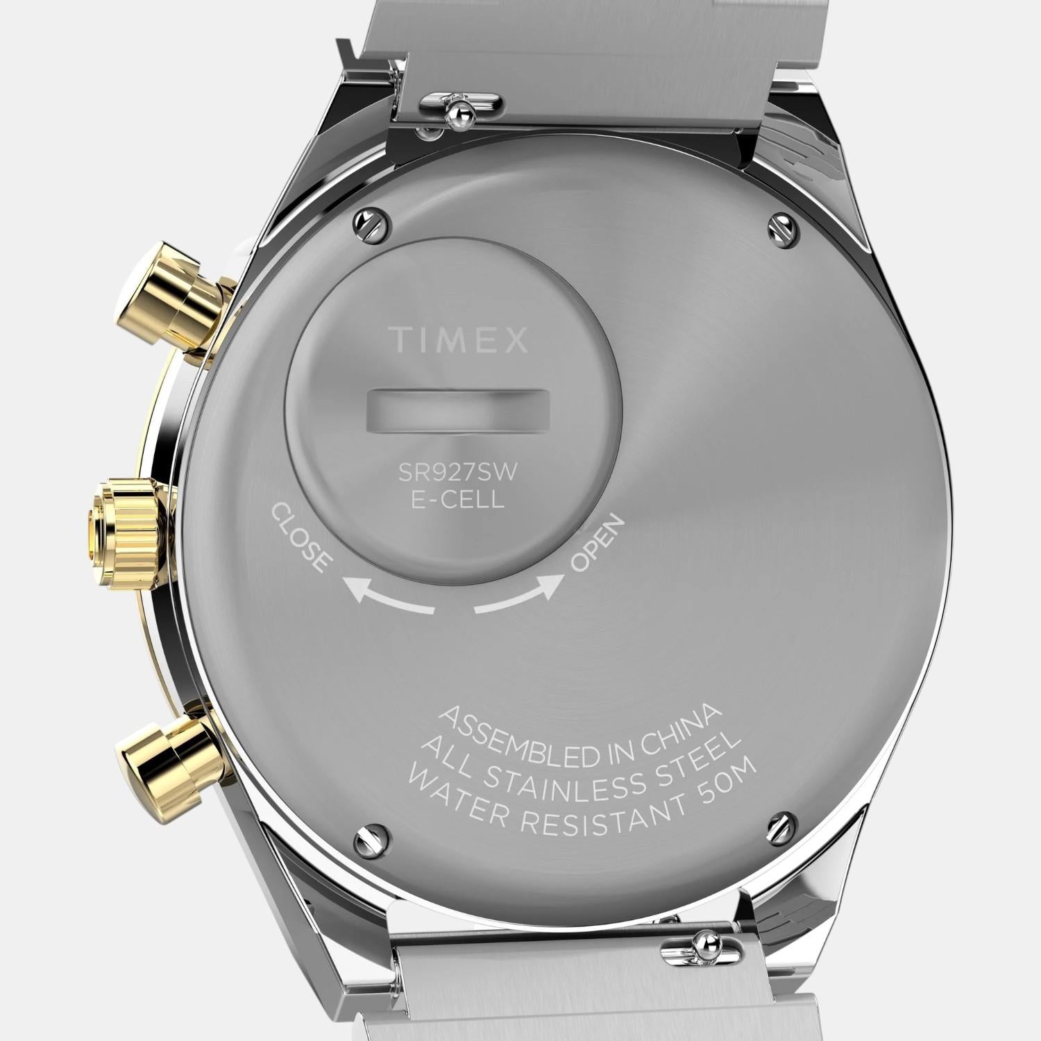 Men Quartz Black Dial Analog Stainless Steel Watch TW2W64200UJ