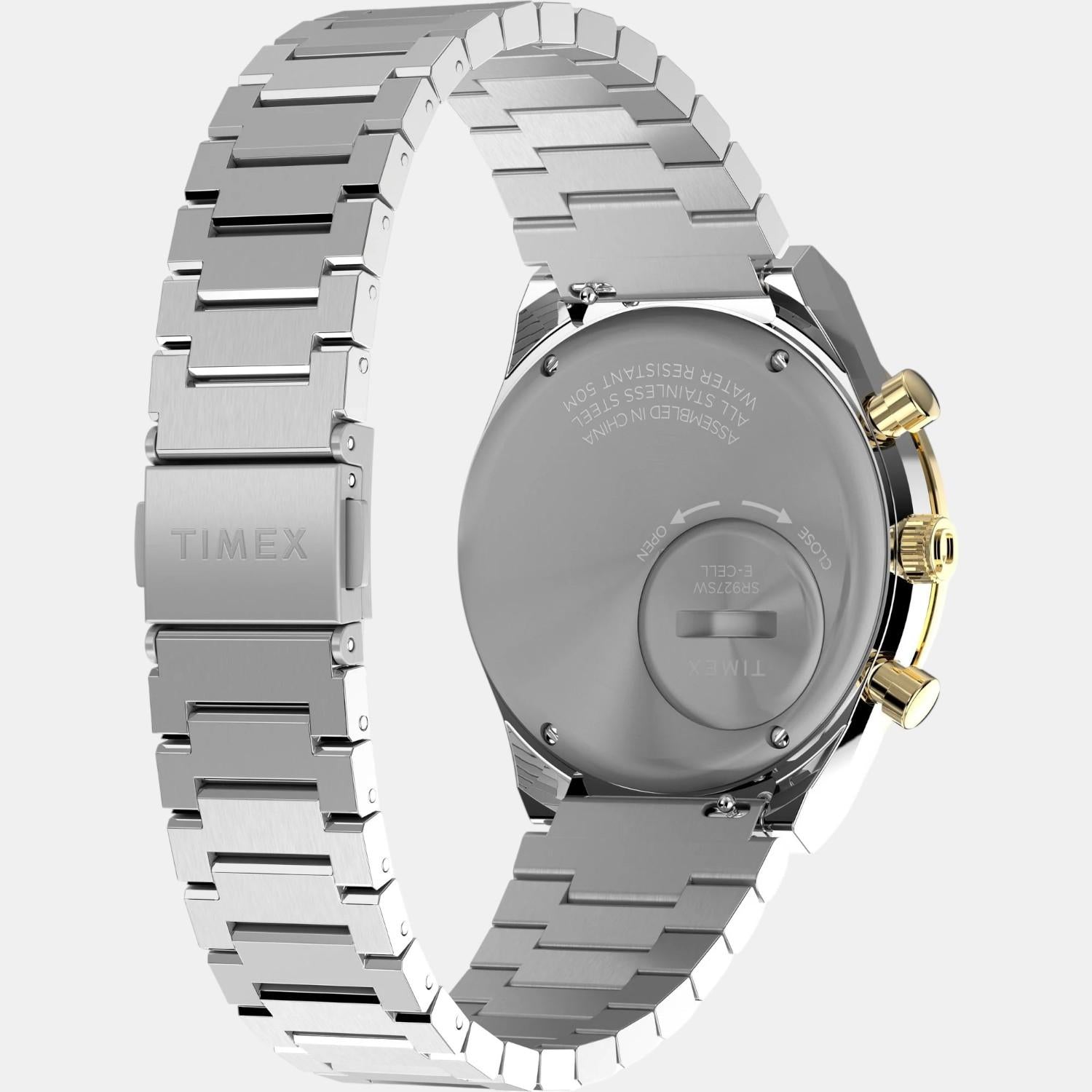 Men Quartz Black Dial Analog Stainless Steel Watch TW2W64200UJ