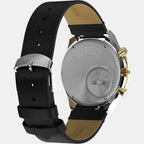 Men Quartz Black Dial Analog Leather Watch TW2W64300UJ