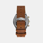 Men Quartz Gold Dial Analog Leather Watch TW2W64400UJ