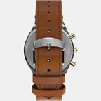 Men Quartz Gold Dial Analog Leather Watch TW2W64400UJ