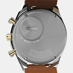 Men Quartz Gold Dial Analog Leather Watch TW2W64400UJ