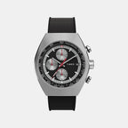 Men Quartz Black Dial Analog Rubber Watch TW2W64500UJ