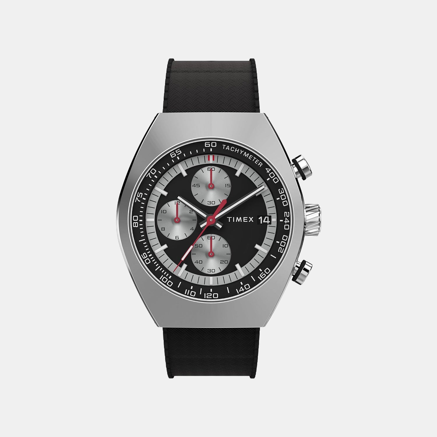 Men Quartz Black Dial Analog Rubber Watch TW2W64500UJ