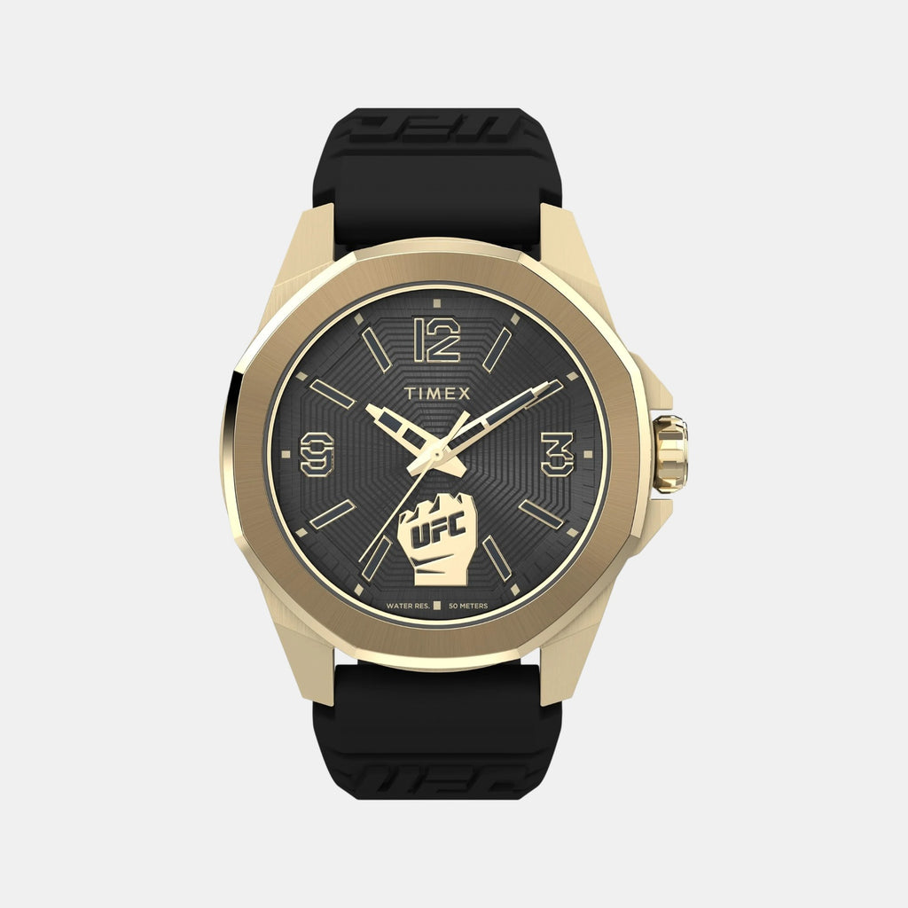 Men Quartz Black Dial Analog Silicone Watch TW2W73600UJ