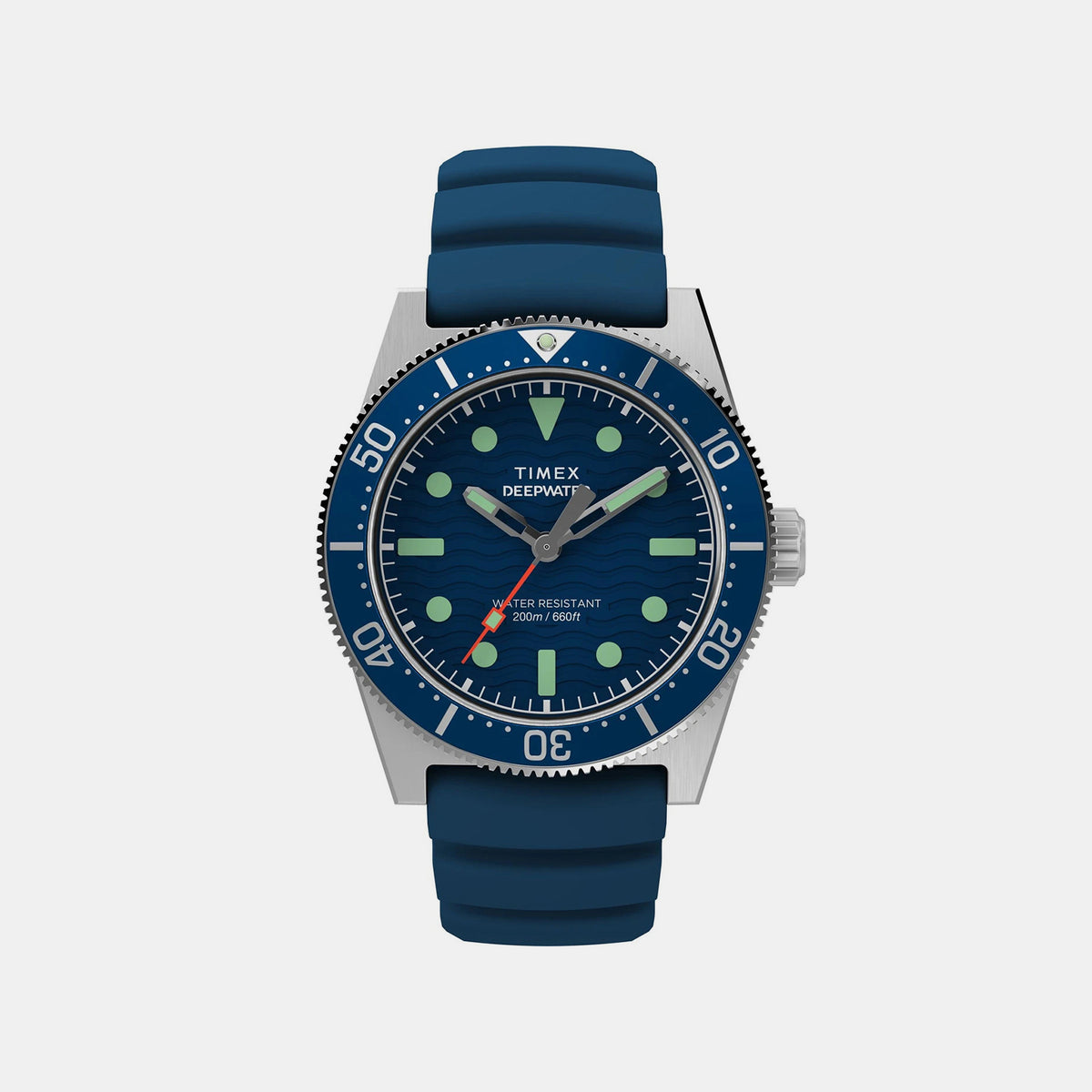 Waterburry Deepwater Men Quartz Blue Dial Analog Silicone Watch TW2W74600UJ