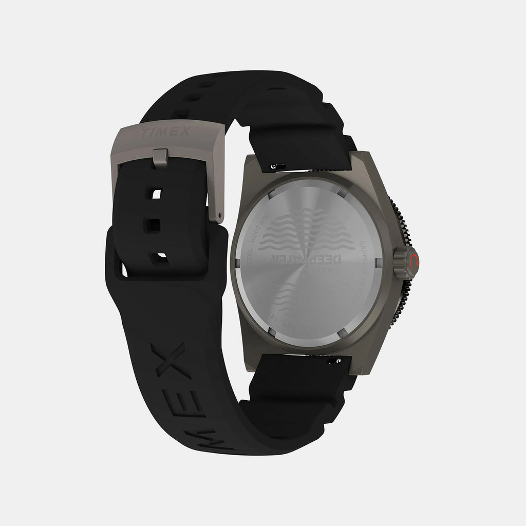 Men Quartz Black Dial Analog Rubber Watch TW2W74700UJ