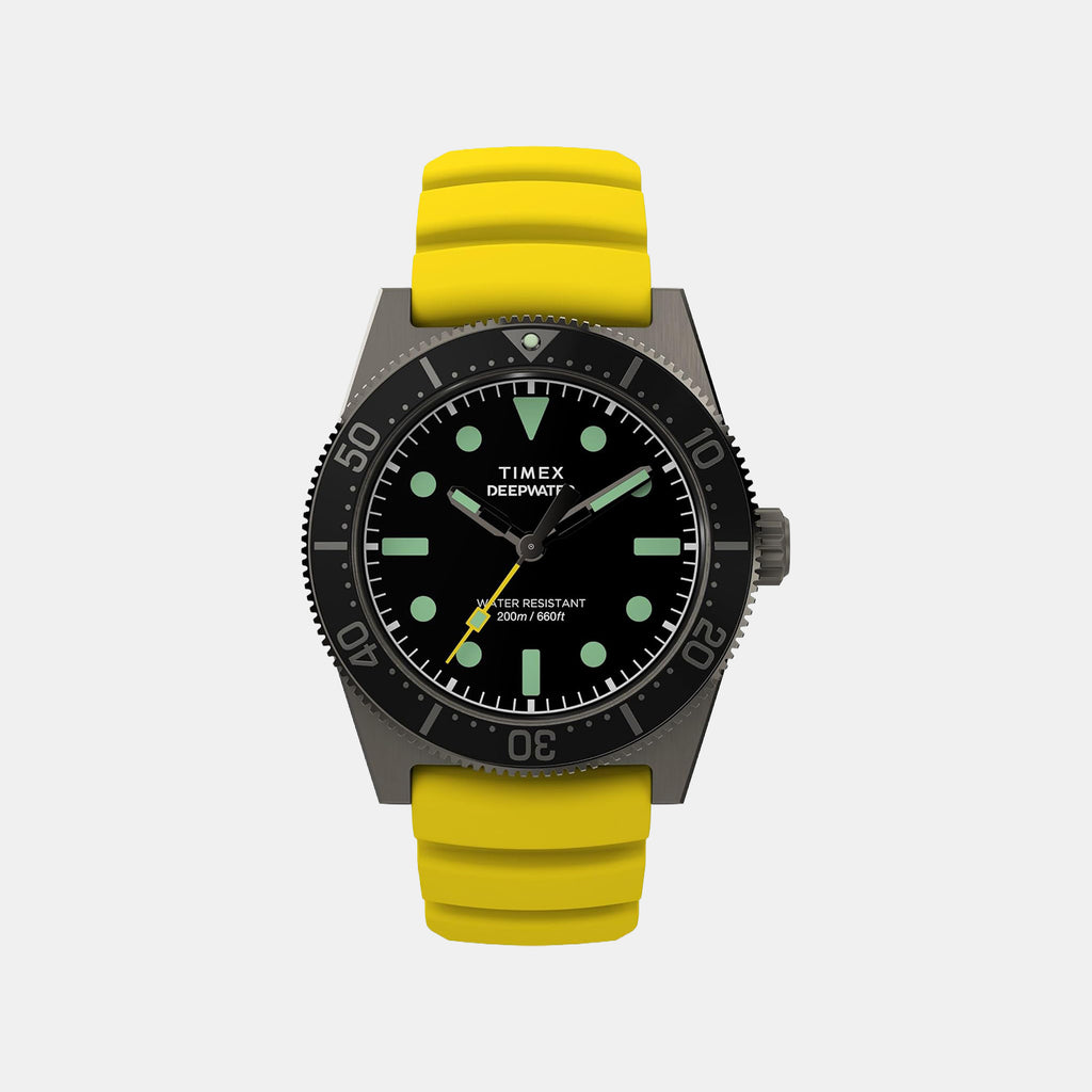 Men Quartz Black Dial Analog Rubber Watch TW2W74800UJ