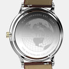 Men Quartz Blue Dial Analog Leather Watch TW2W75600UJ