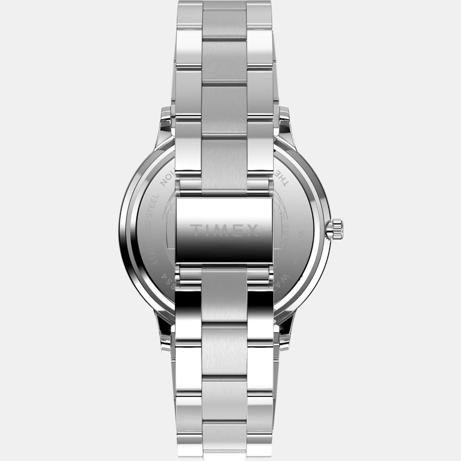 Men Quartz Blue Dial Analog Stainless Steel Watch TW2W75700UJ