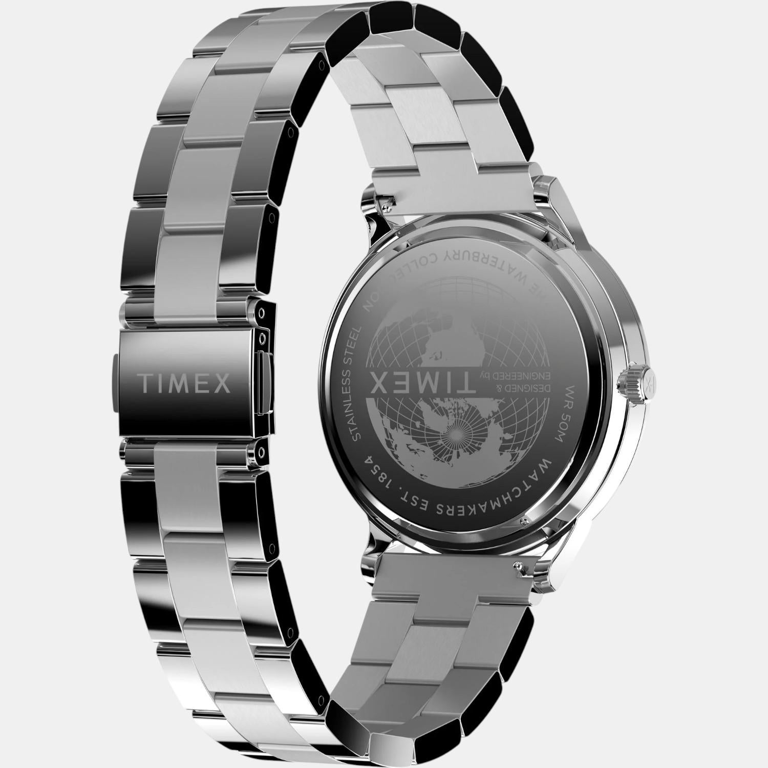 Men Quartz Blue Dial Analog Stainless Steel Watch TW2W75700UJ