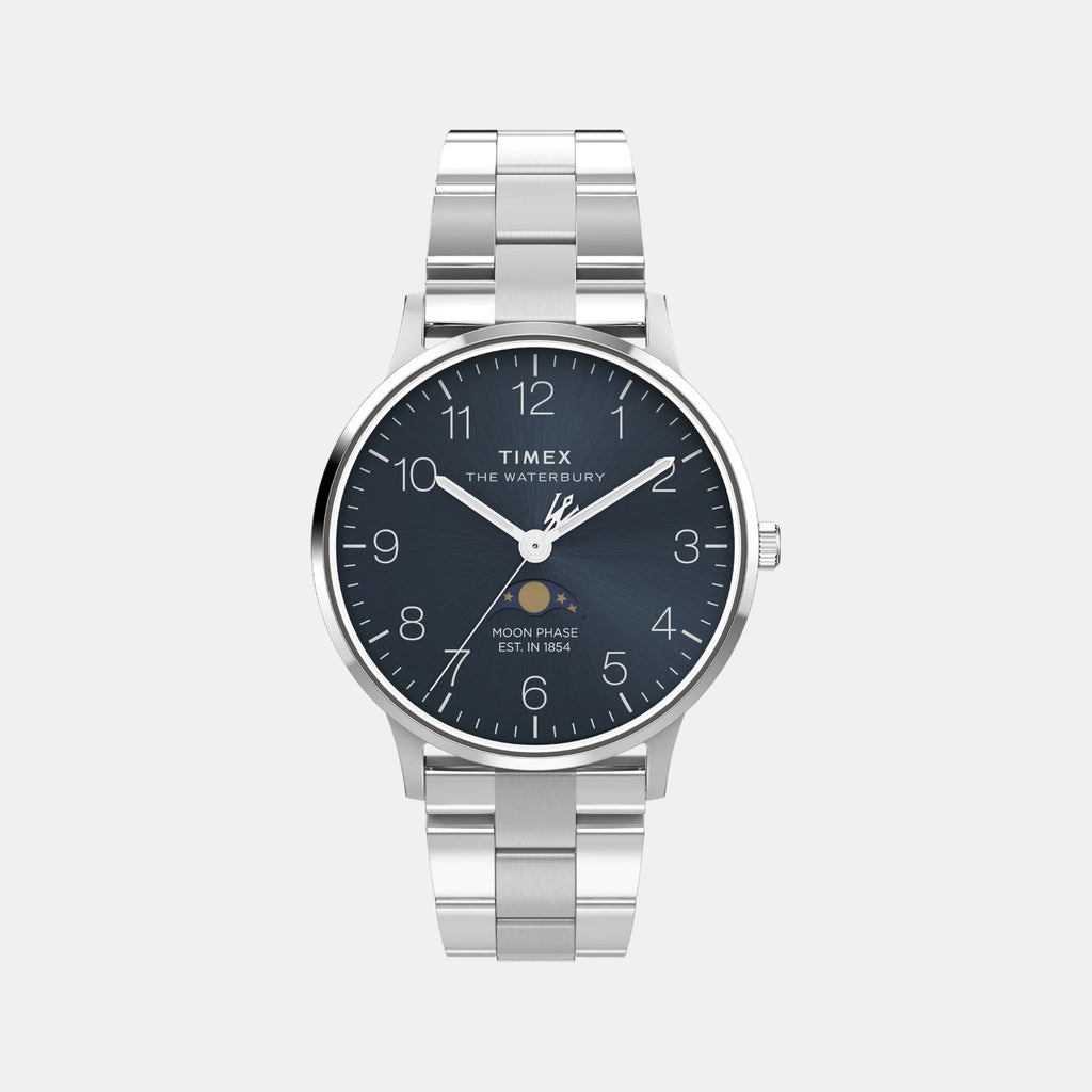 Men Quartz Blue Dial Analog Stainless Steel Watch TW2W75700UJ