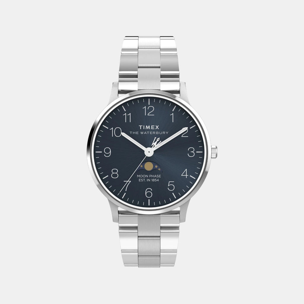 Men Quartz Blue Dial Analog Stainless Steel Watch TW2W75700UJ