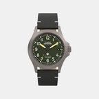Men Quartz Green Dial Analog Plastic Watch TW2W78100UJ
