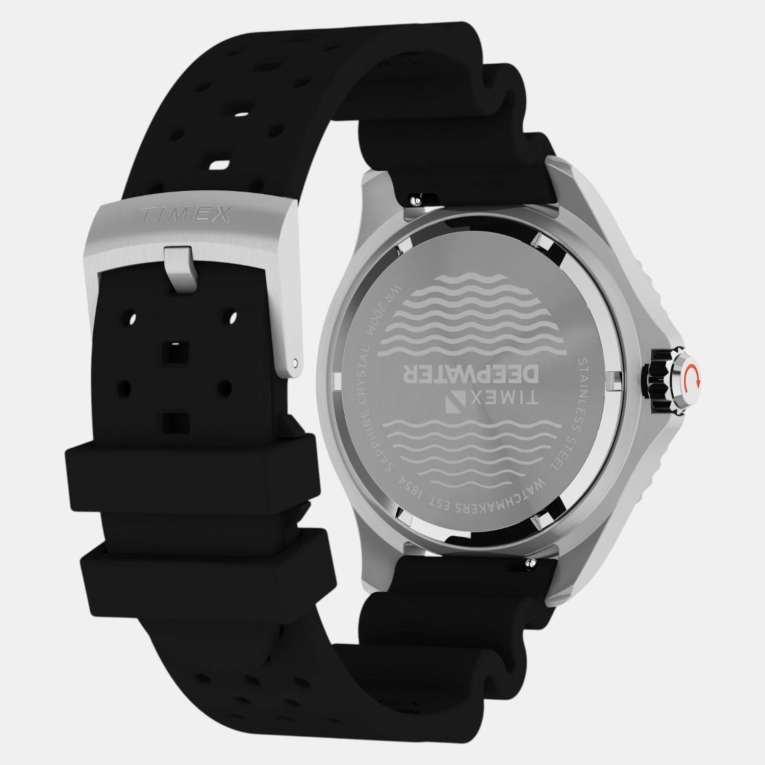 Men Quartz Black Dial Analog Synthetic Watch TW2W81600UJ