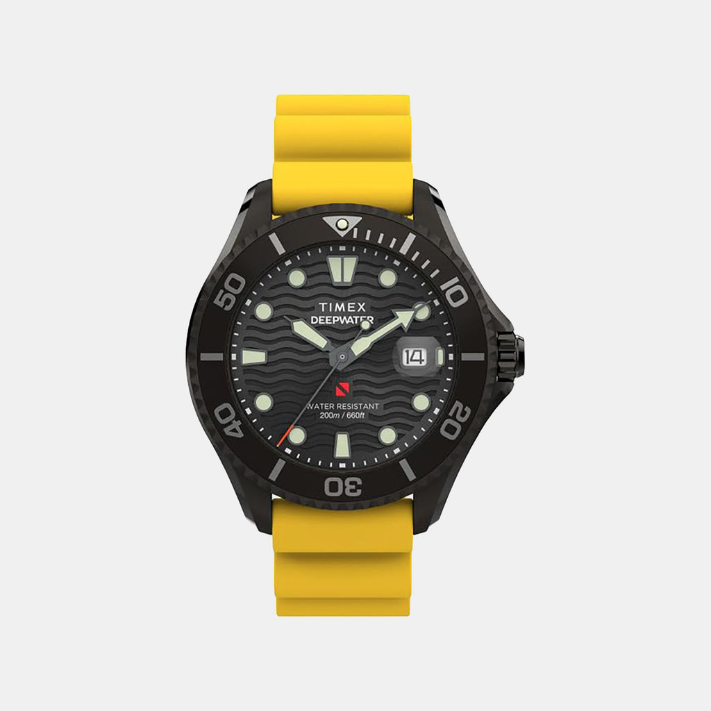 Men Quartz Black Dial Analog Rubber Watch TW2W81700UJ