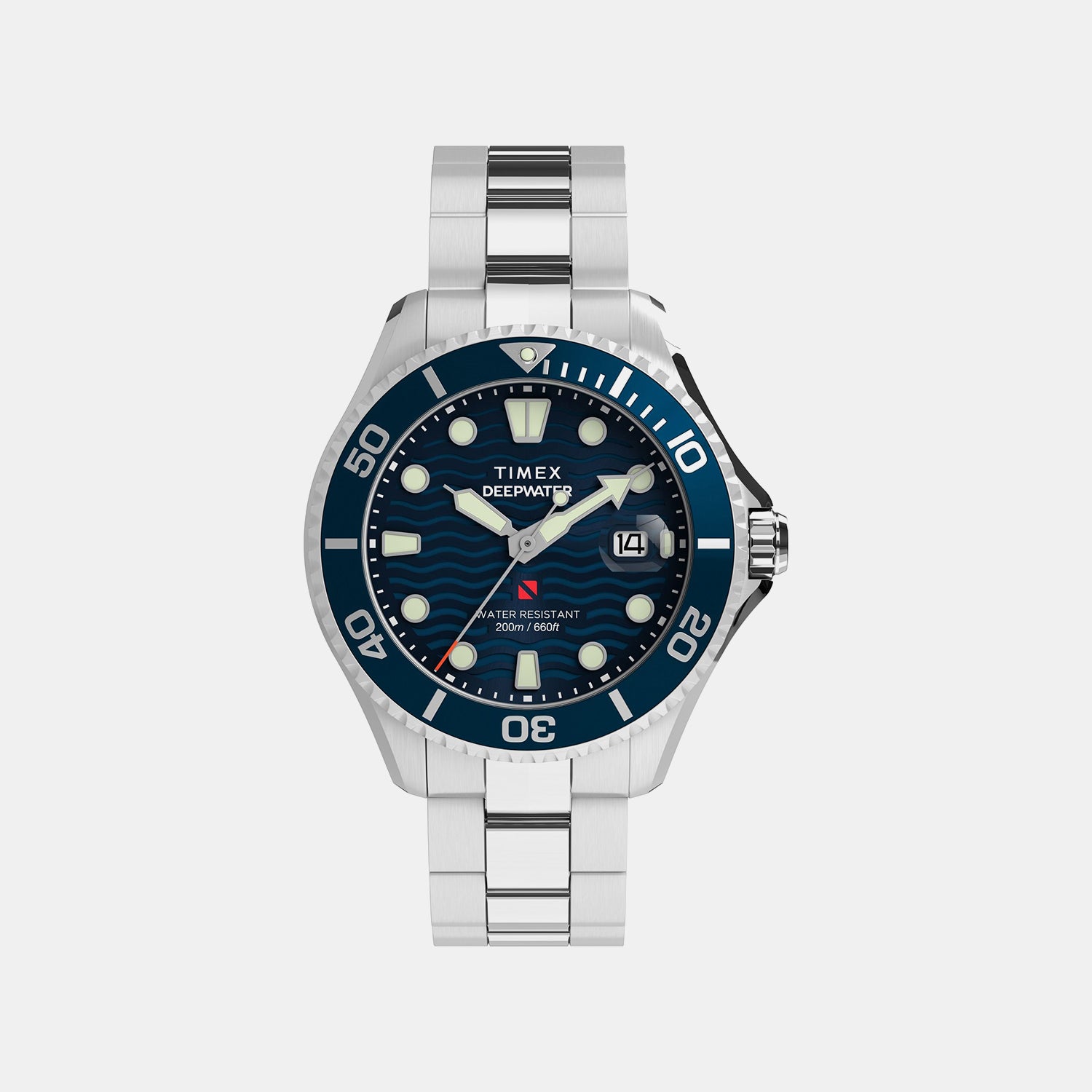 Deepwater Men Quartz Blue Dial Analog Stainless Steel Watch TW2W81900UJ