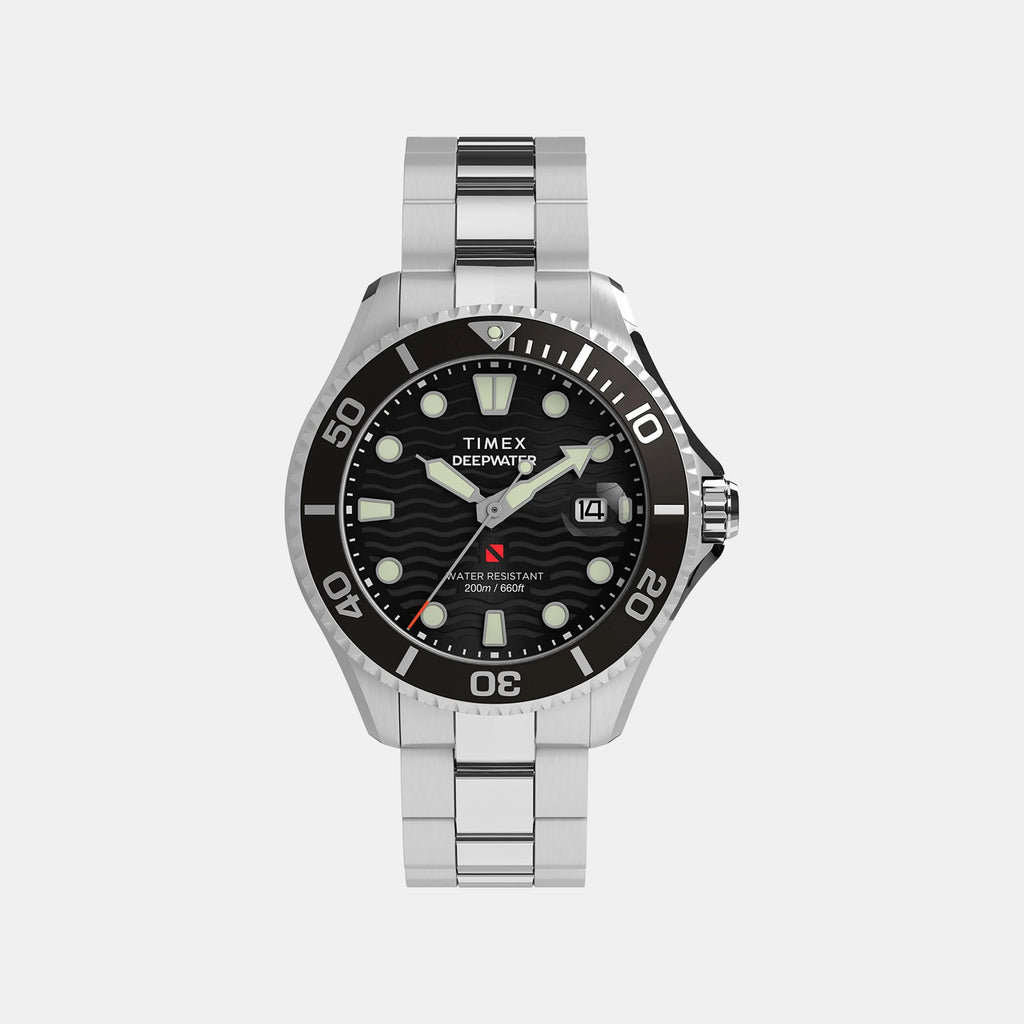 Men Quartz Black Dial Analog Stainless Steel Watch TW2W82000UJ