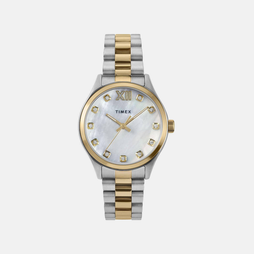 Women Quartz Mother Of Pearl Dial Analog Stainless Steel Watch TW2W85500UJ