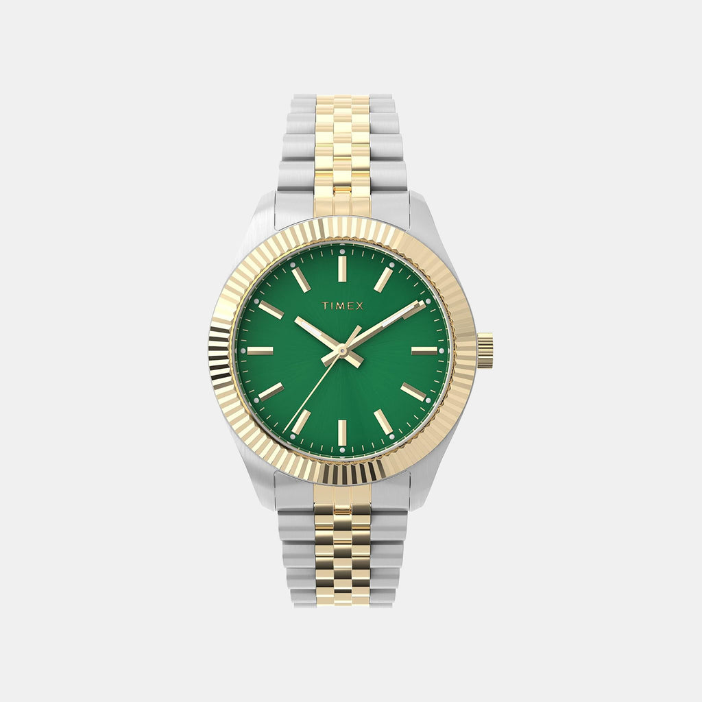 Women Quartz Green Dial Analog Stainless Steel Watch TW2W87400IK