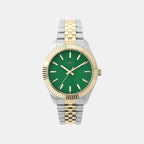 Women Quartz Green Dial Analog Stainless Steel Watch TW2W87400IK