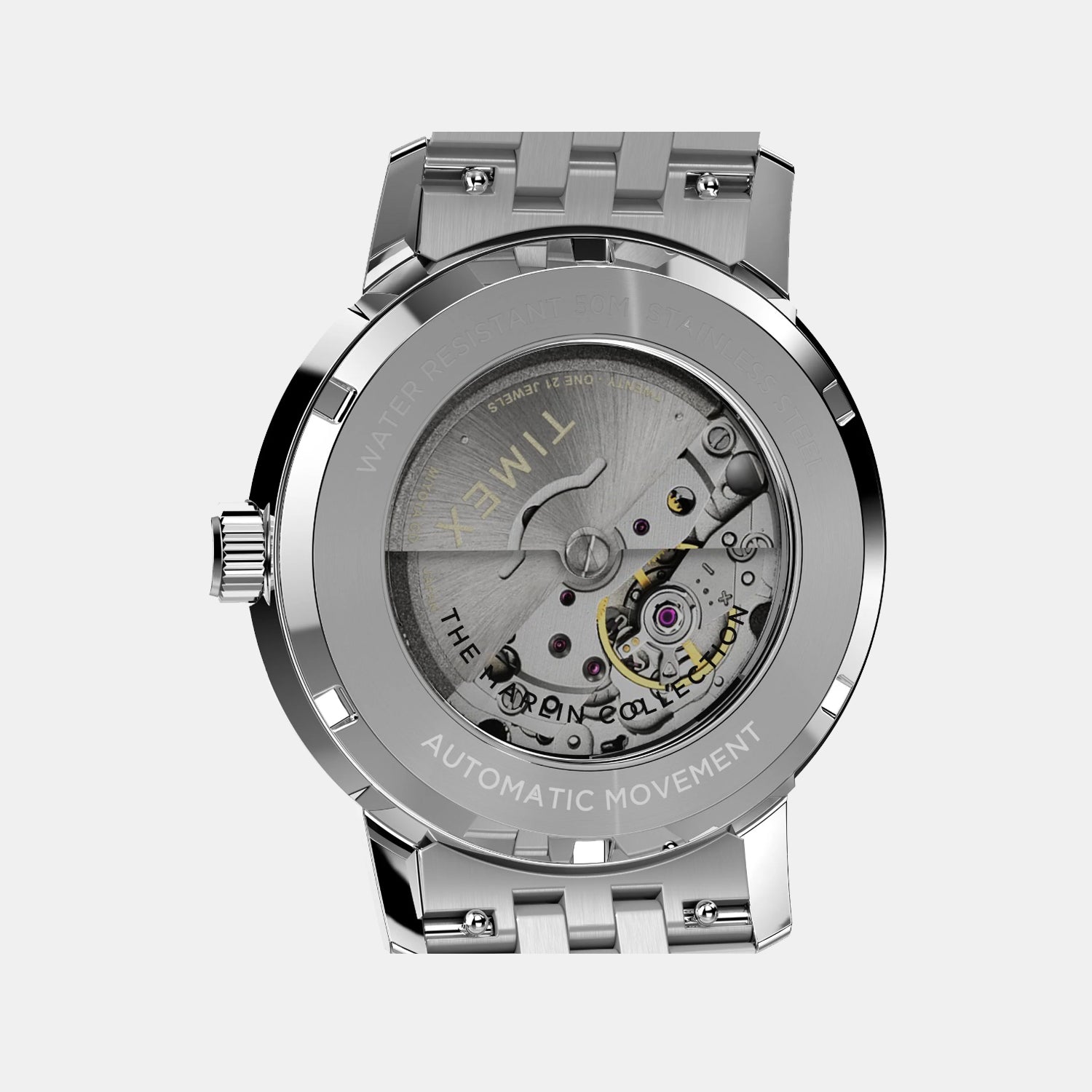 Marlin Men Automatic Black Dial Analog Stainless Steel Watch TW2W93200UJ