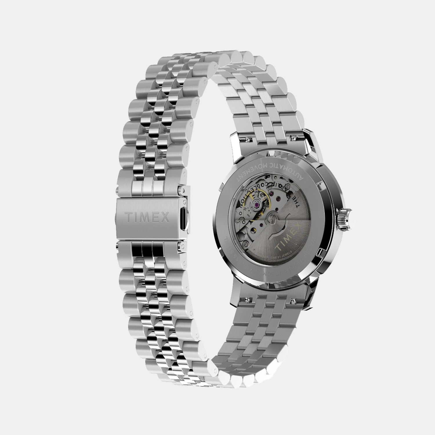 Marlin Men Automatic Black Dial Analog Stainless Steel Watch TW2W93200UJ