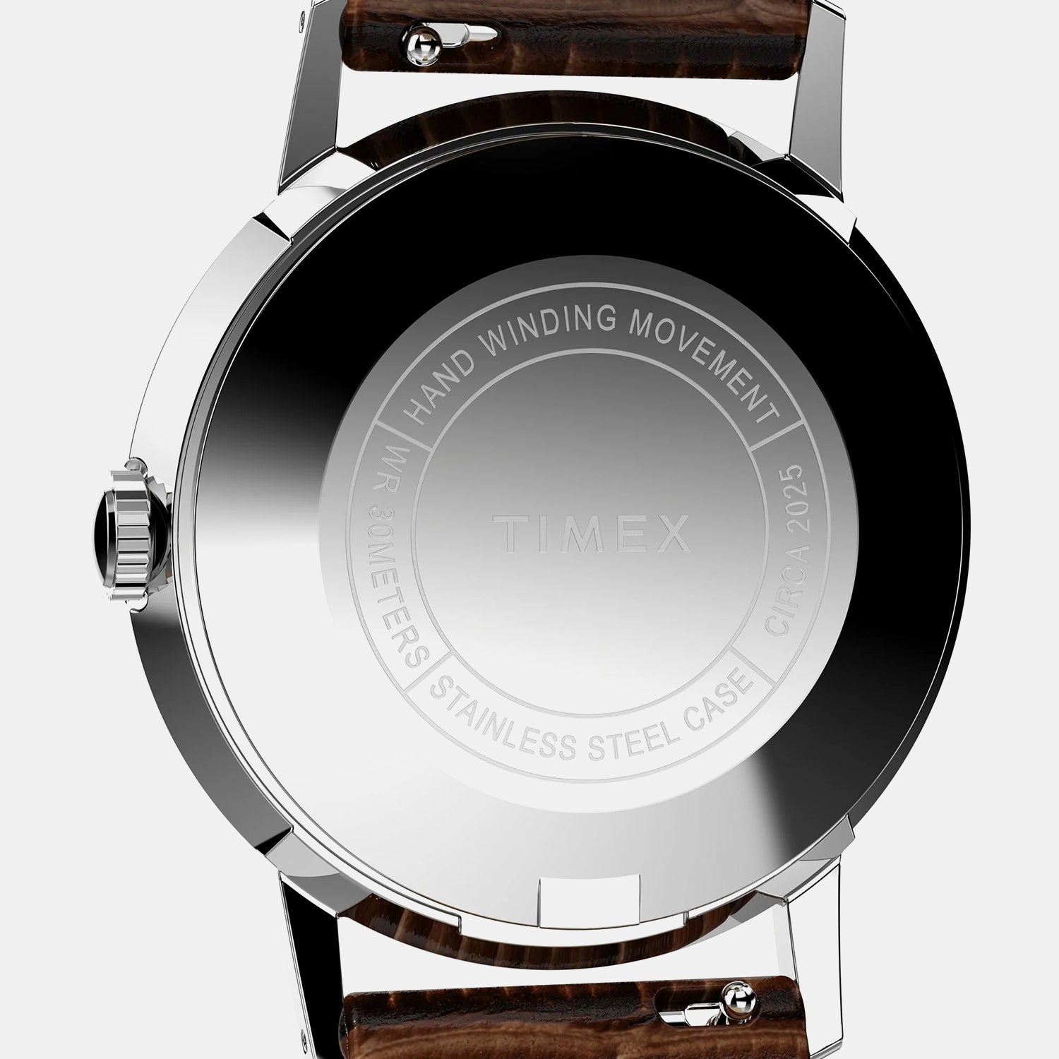 Men Mechanical Brown Dial Analog Leather Watch TW2W93300UJ