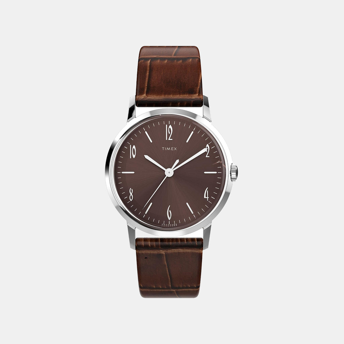 Marlin Men Mechanical Brown Dial Analog Leather Watch TW2W93300UJ