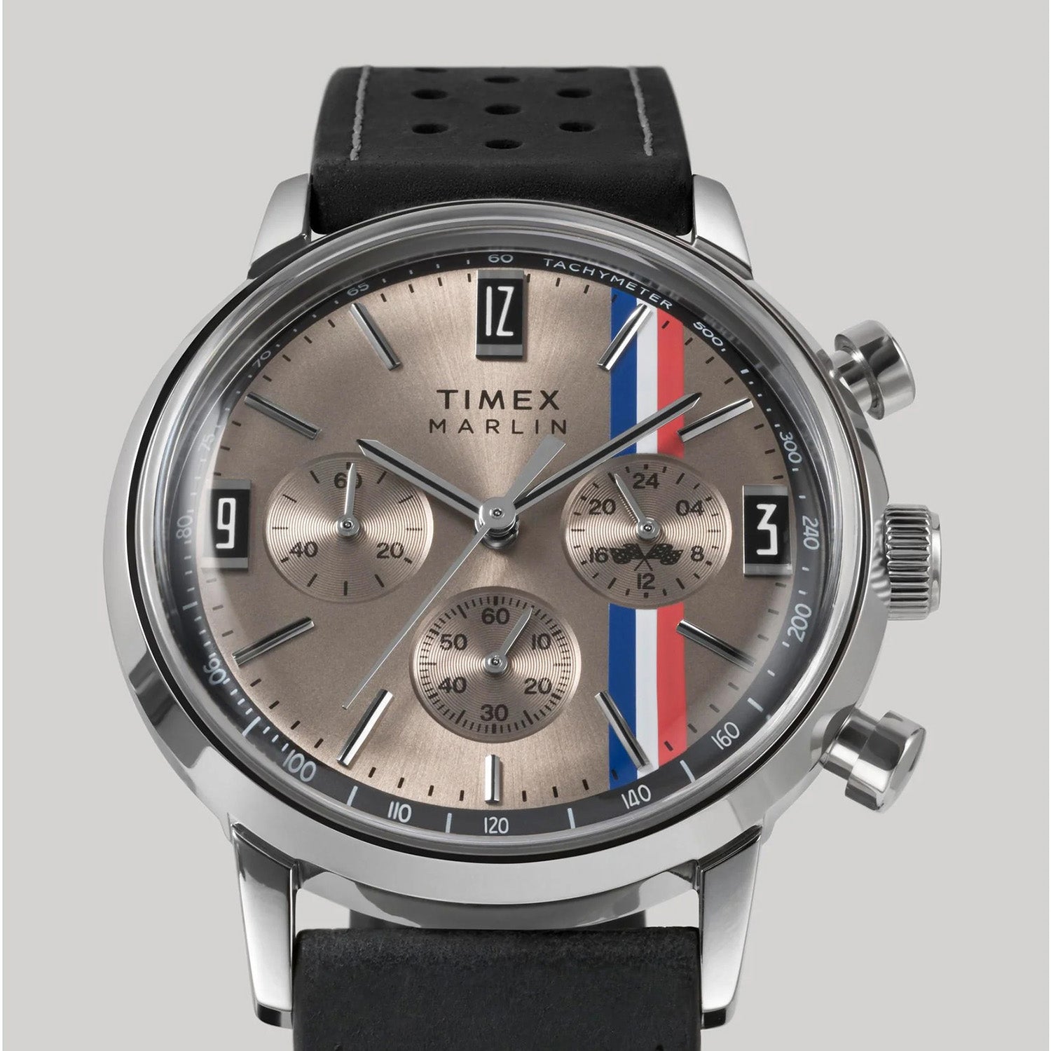 Marlin Men Quartz Tan Dial Analog Leather Watch TW2W98900UJ