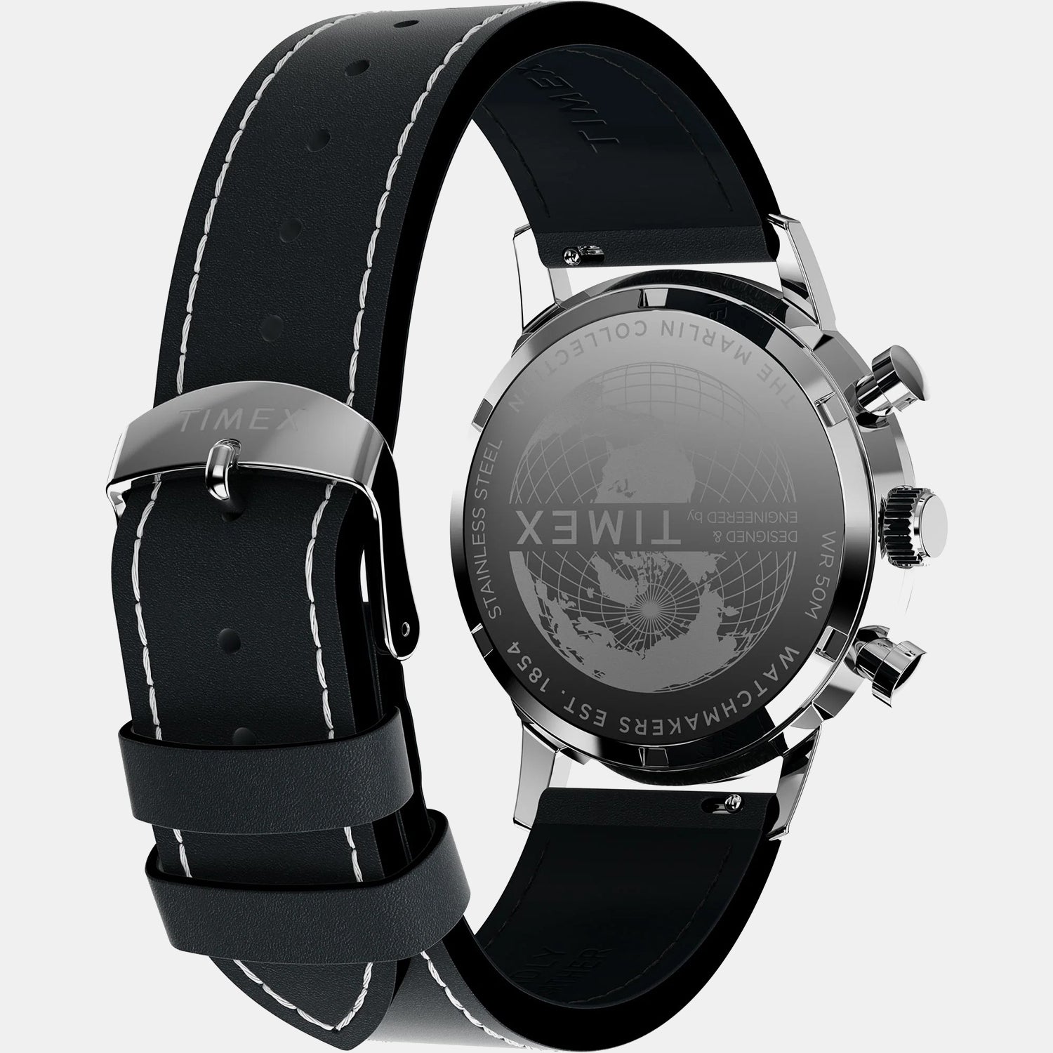 Marlin Men Quartz Tan Dial Analog Leather Watch TW2W98900UJ